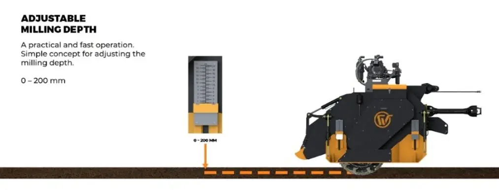 Soil Stabilizer Machine Adjustable Milling Depth